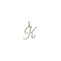 Script Diamond Letter "K" Pendant (14K)