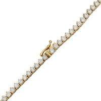 Yellow Gold Graduated Diamond Tennis Necklace (14K)