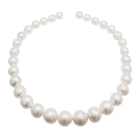 Graduated White Pearl Necklace