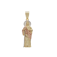 Tricolor Saint Jude Pendant (14K)