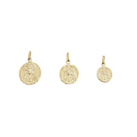 Double-Side Sacred Heart of Jesus Medal Pendant (14K)