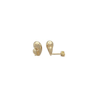 Teardrop Swirl Stud Earrings (14K)