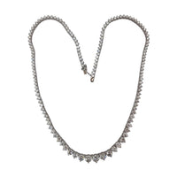 Graduated Lab Diamond Tennis Necklace (14K)