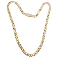 Iced Out Lock Lightweight Miami Cuban Chain (14K)