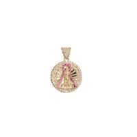 Iced Out Zirconia Saint Lazarus Pendant (14K)