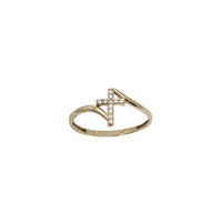 Zirconia Cross Ring (14K)