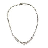 Graduated VS2 Lab Grown Diamond Tennis Necklace (14K)