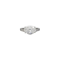 Oval Lab Diamond East-West Solitaire Ring (14K)