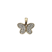 Pave Diamond Butterfly Pendant (14K)