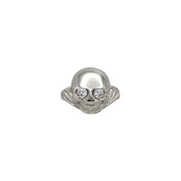 Skull CZ Eyes Ring (Silver)