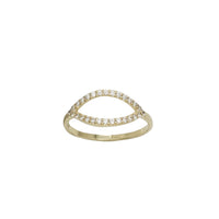 Zirconia Open Eyes Ring (14K)
