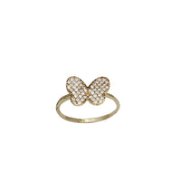 Zirconia Butterfly Ring (14K)