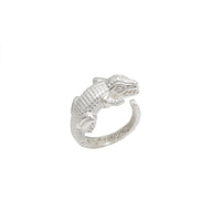 Textured Alligator/Crocodile Ring (Silver)