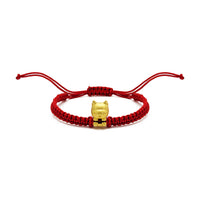 Joyful Dragon Chinese Zodiac Red String Bracelet (24K) Popular Jewelry - New York