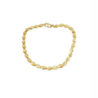 Sandblasted Heart Bracelet (24K)