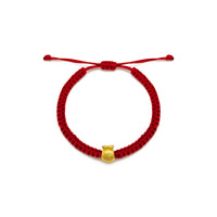 Good Fortune Large Money Bag Red String Bracelet (24K).