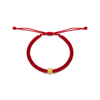 Good Fortune Money Bag Red String Bracelet (24K)