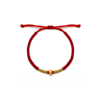 Lucky Snake Chinese Zodiac Red String Bracelet (24K)