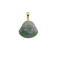 Happy Buddha Jade Pendant (14K)