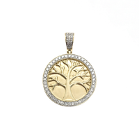 Tree of Life Diamond Medallion Pendant (10K)