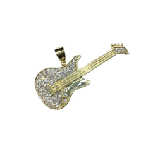 Rock Electric Guitar CZ Pendant (10K)