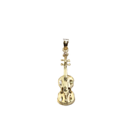 Violin Diamond Cut Pendant (14K)