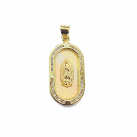 Virgin Guadalupe CZ Pendant (14K).