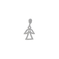 Angel Harpist Pendant (silver)