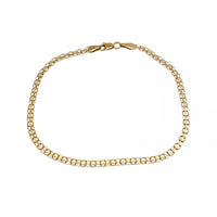 Yellow Gold Bismark Anklet Bracelet (14K)