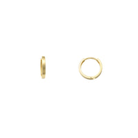 Flat Huggie Earrings (14K)