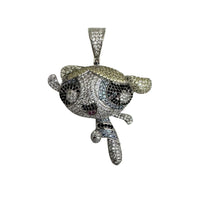 Iced-Out The Powerpuff Girls Pendant (Silver)