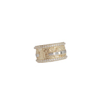 Zirconia Last Supper Ring (14K).