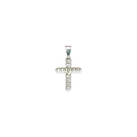Iced-Out Cubanlink Cross Pendant (Silver)