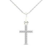 Diamond Cross Pendant (14K)