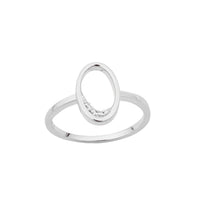 Diamond Oval Shaped Rings (14K)