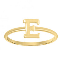 Plain Initial Letter Ring (14K)