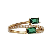 Emerald Zirconia Ring (14K)