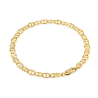 Solid Flat Mariner Link Bracelet (14K)