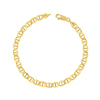Solid Flat Mariner Link Bracelet (14K)
