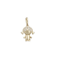 Zirconia Little Girl Pendant (14K)