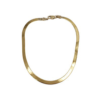 Herringbone Ankle Bracelet (14K).