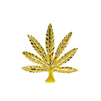Marijuana Cannabis Leaf Pendant (14K)