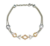 Three Figures Diamond Bracelet (14K).