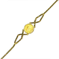 Five Dollars Coin Bracelet (14K).