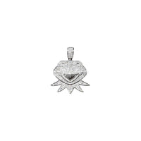 Iced-Out Kermit the Frog Pendant (Silver)