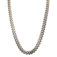 Iced-Out Monaco Rhomboid Link Chain (14K)
