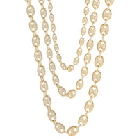 Iced-Out Puffy Mariner Chain (14K)