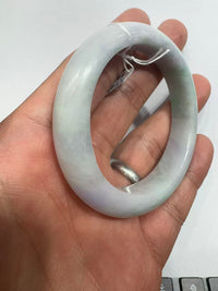 Light Green & Light Purple Jade Bangle (Type A)