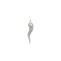 Italian Horn Hollow Pendant (Silver)