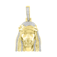 Jesus Diamond Pendant (14K)